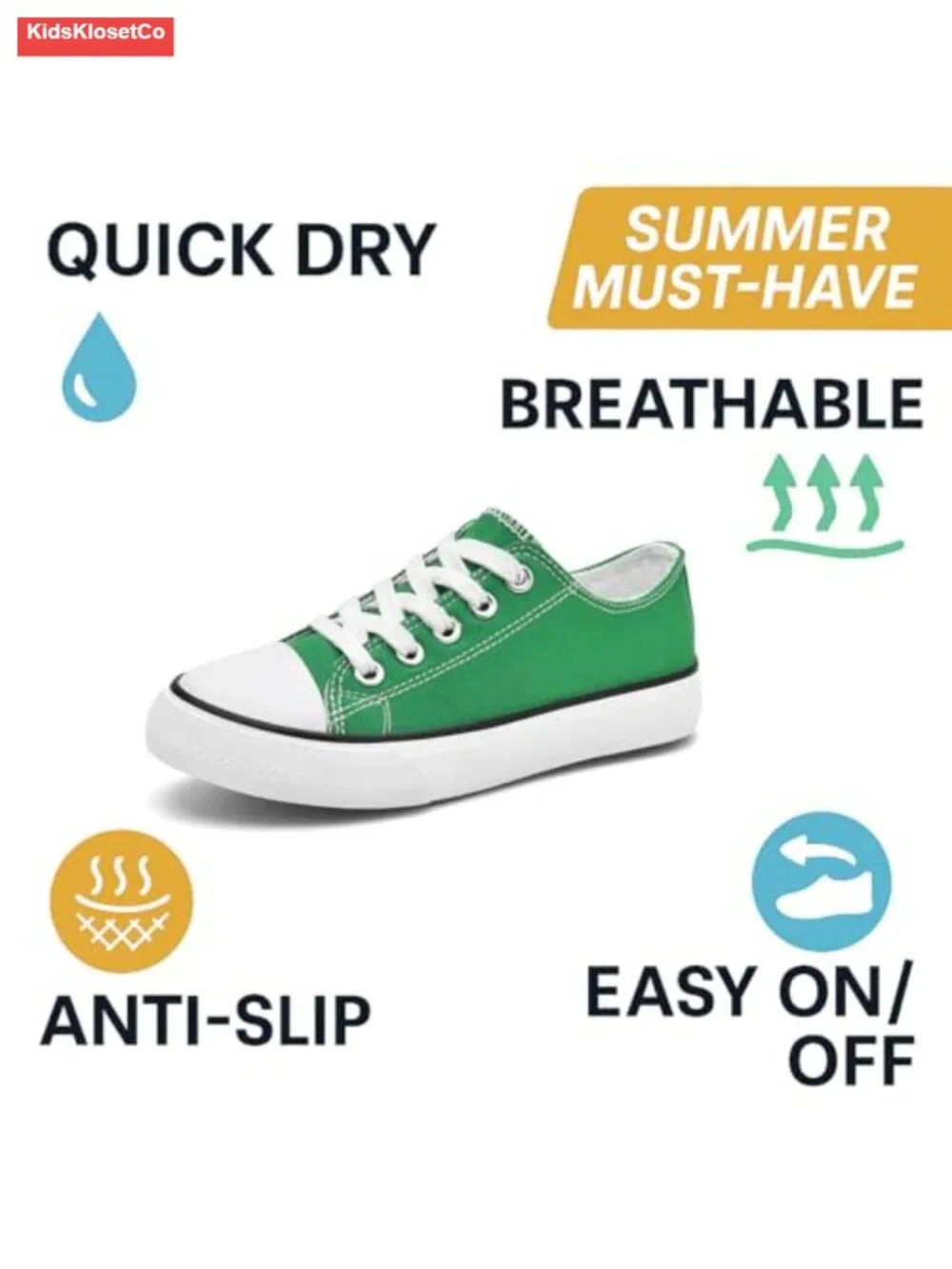 Toddler Canvas Sneakers Low Top Non-Slip Boys Girls Walking Shoes